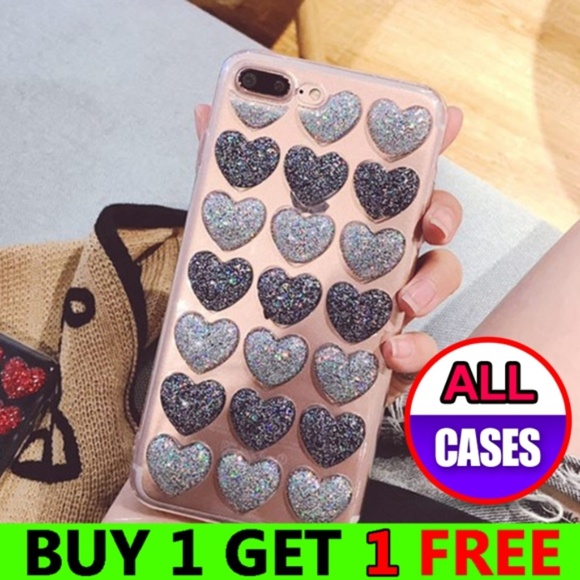 Accessories - *NEW iPhone Max/XR/XS/X/7/8/Plus 3D Heart Case